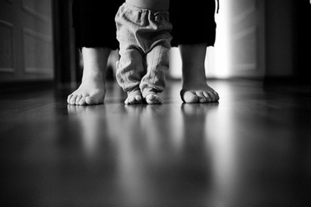 father-son-black-and-white-photo